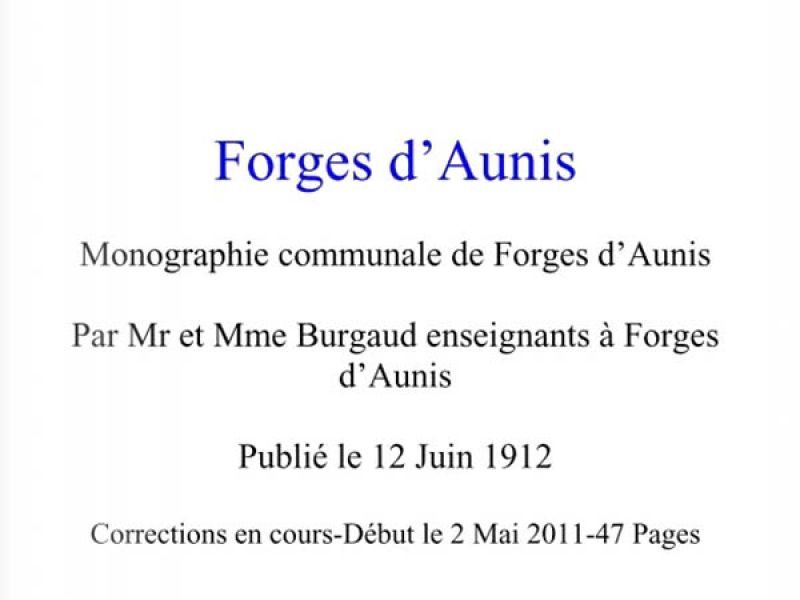 Histoire et patrimoine - Commune de Forges