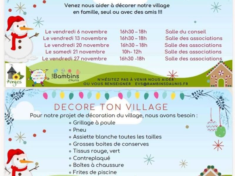 Decore ton village