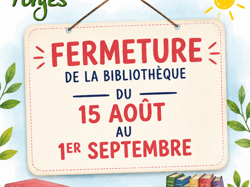fermeture biblio 2026