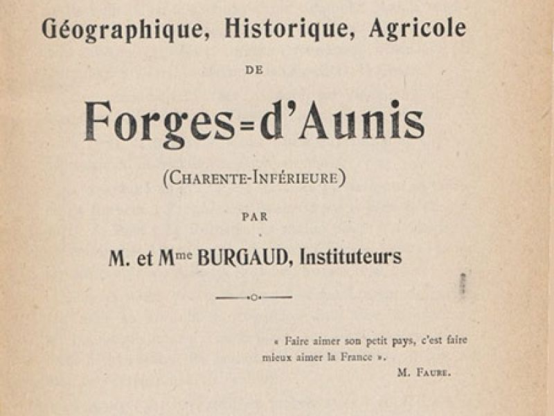 Histoire et patrimoine - Commune de Forges